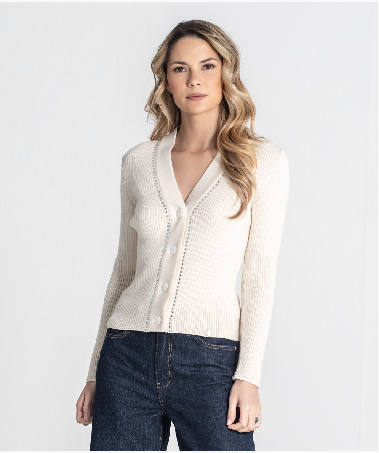 Ribbed cardigan