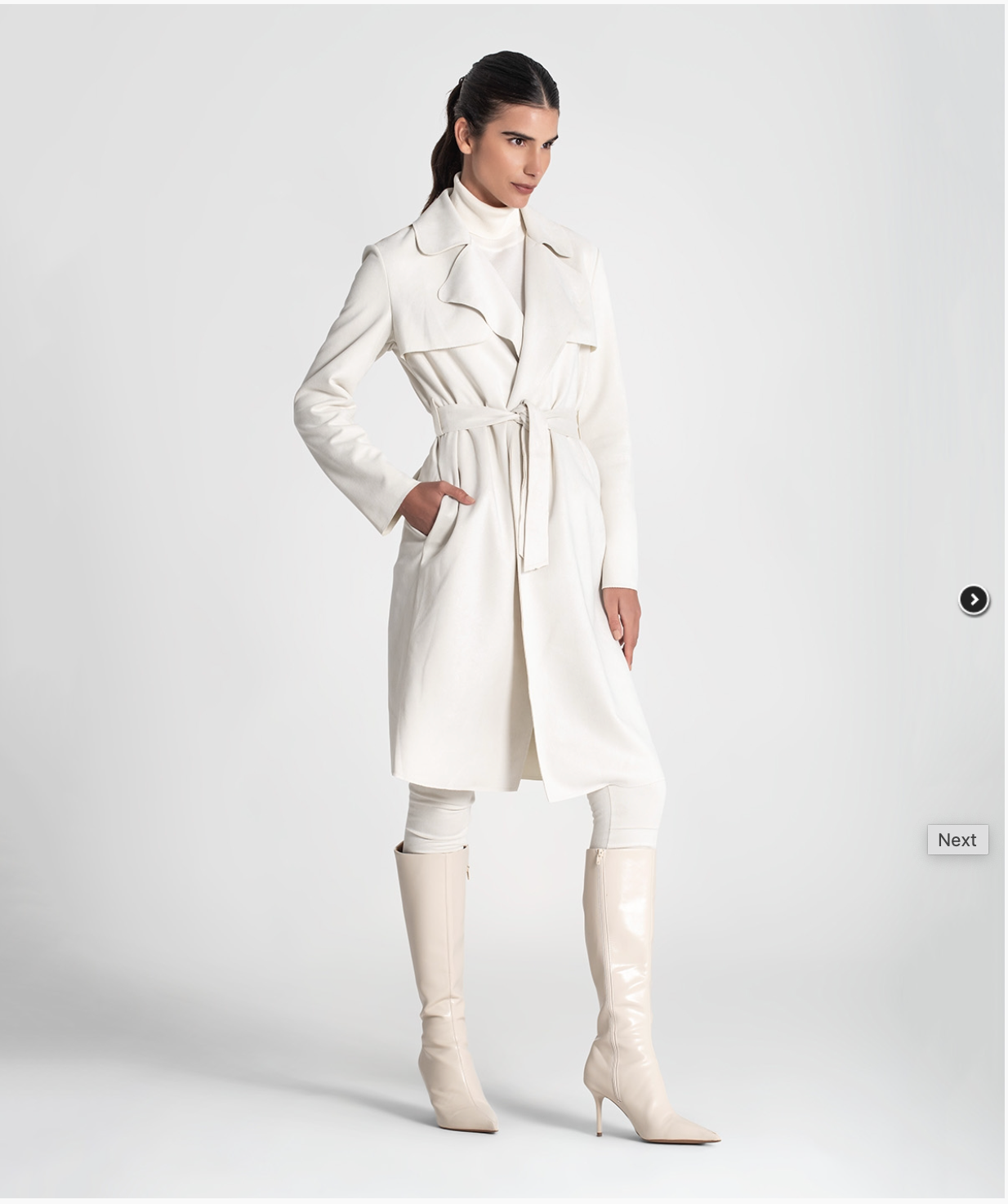 Trench coat with belt
