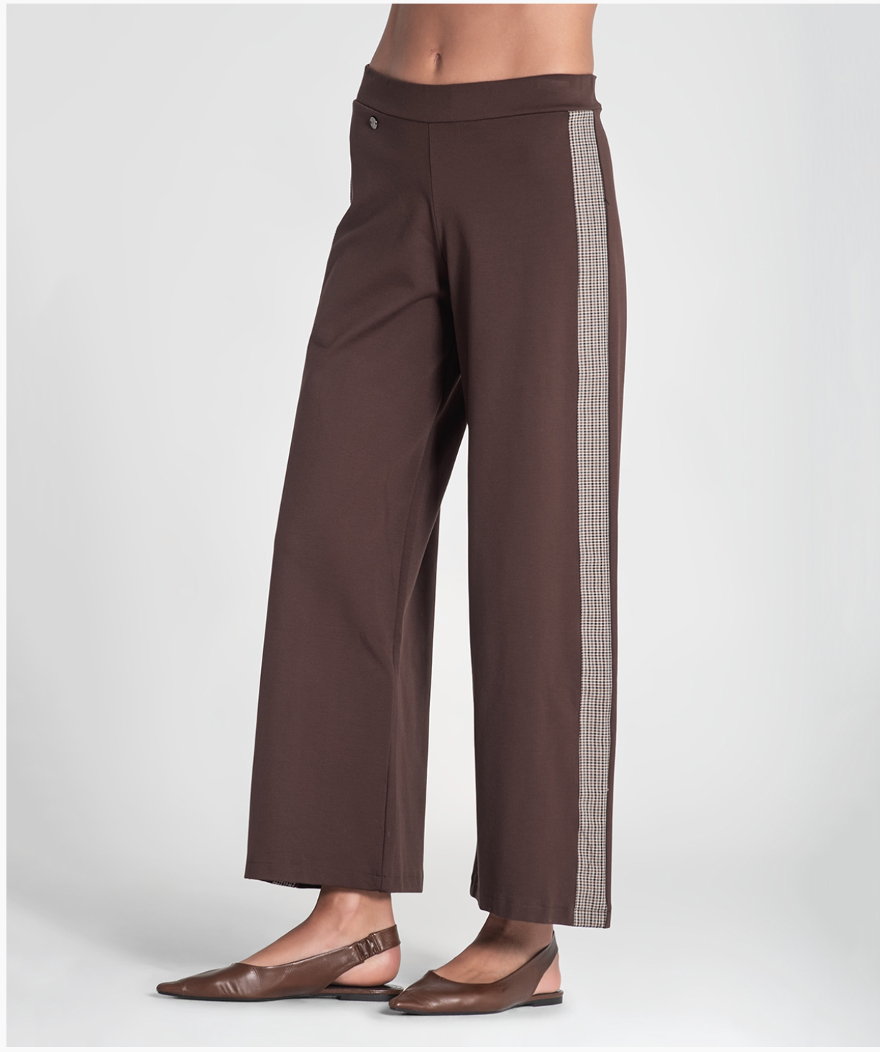 Pants with pied-de-poule
