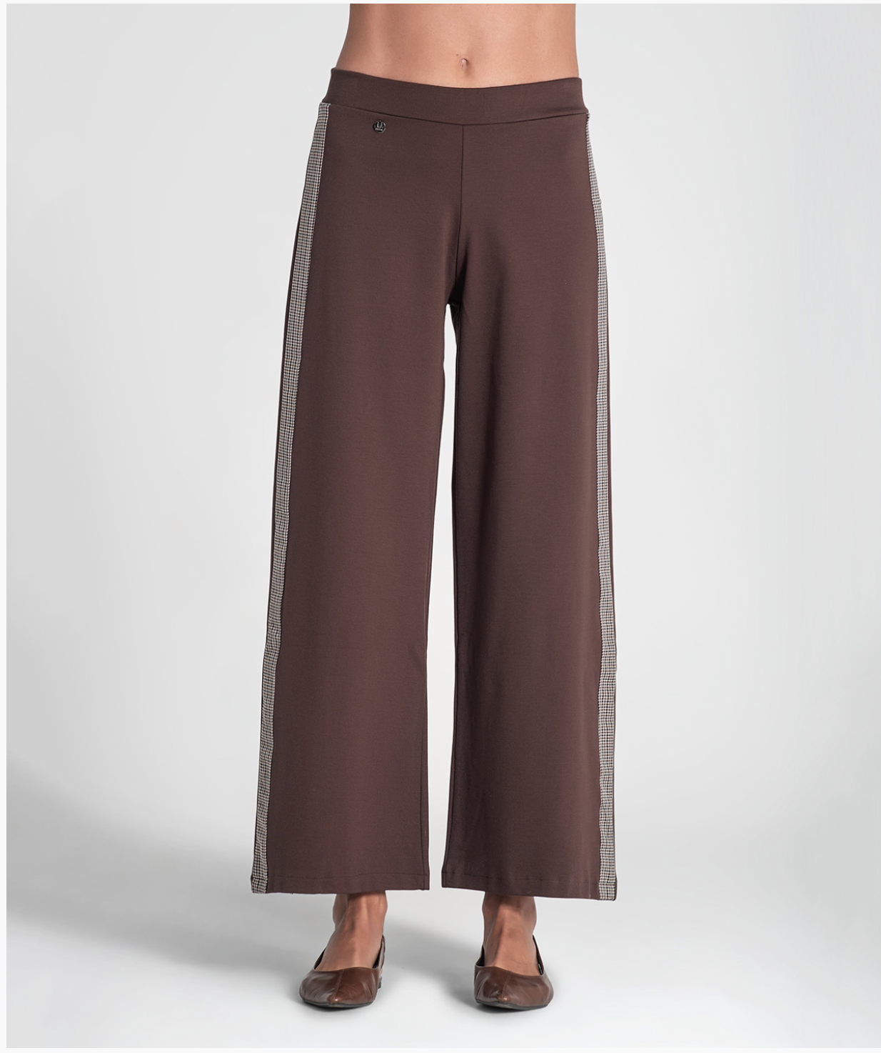 Pants with pied-de-poule